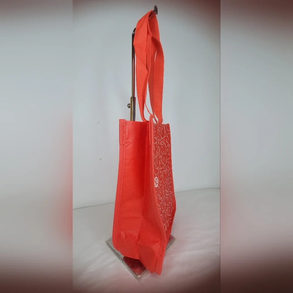 lululemon athletica Reusable Shopping Tote Bag Red Or White